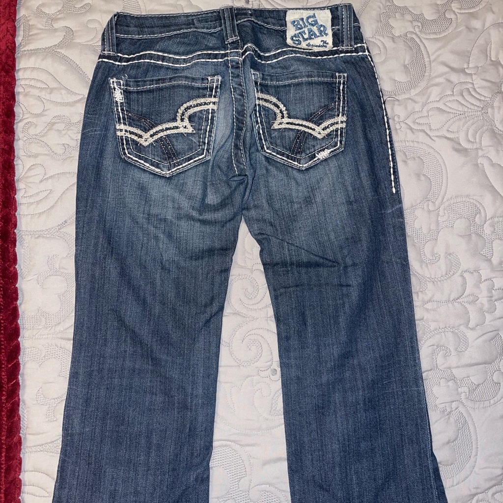 Big Star Ultra Low Rise Bootcut Jeans. 24 Regular